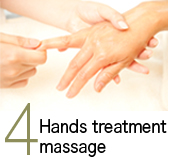 4．Hands treatment massage